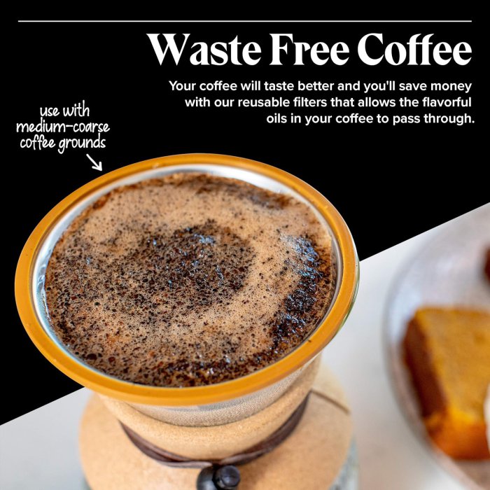 Pour Over Coffee Dripper - Reusable Filter & Strainer (image 3)
