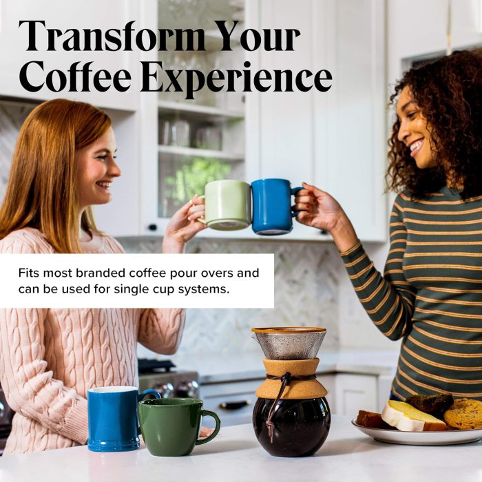 Pour Over Coffee Dripper - Reusable Filter & Strainer (image 4)