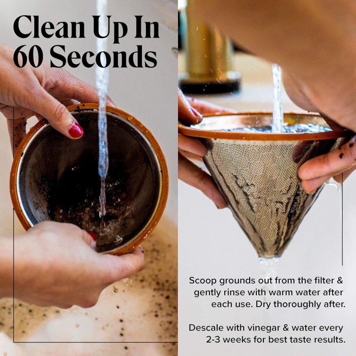 Pour Over Coffee Dripper - Reusable Filter & Strainer (image 5)